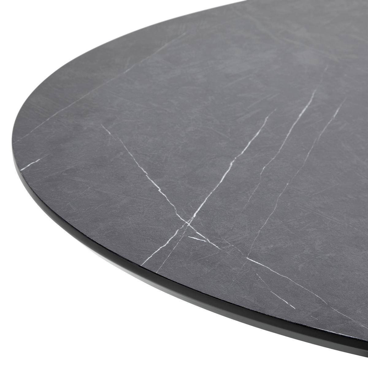 Esstisch Steven Schwarz - Schwarz, Design, Holzwerkstoff/Metall (160/76/95cm) - Mömax