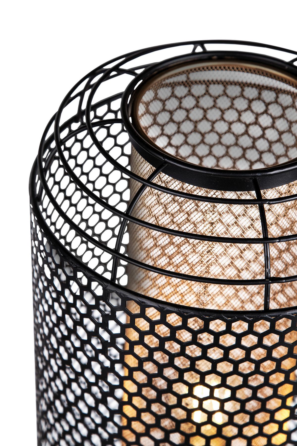 Podna Svjetiljka Denton - zlatne boje/crna, Design, metal (30/110cm) - Globo