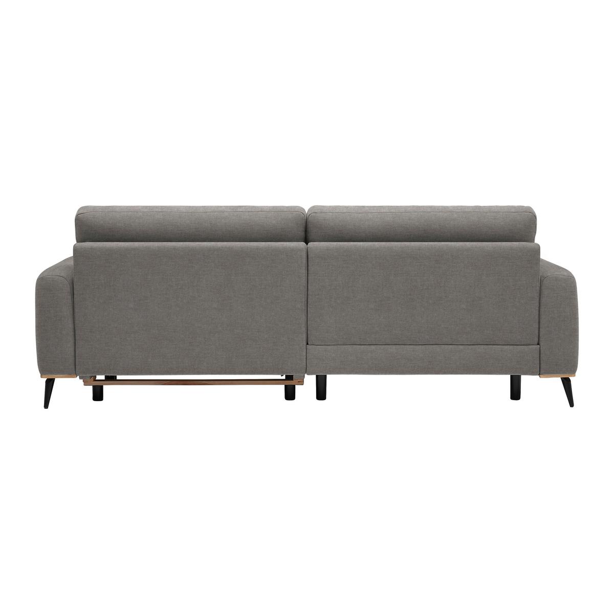 Wohnlandschaft Romeo Taupe - Taupe/Schwarz, KONVENTIONELL, Holz/Textil (167/87/234cm) - Zandiara