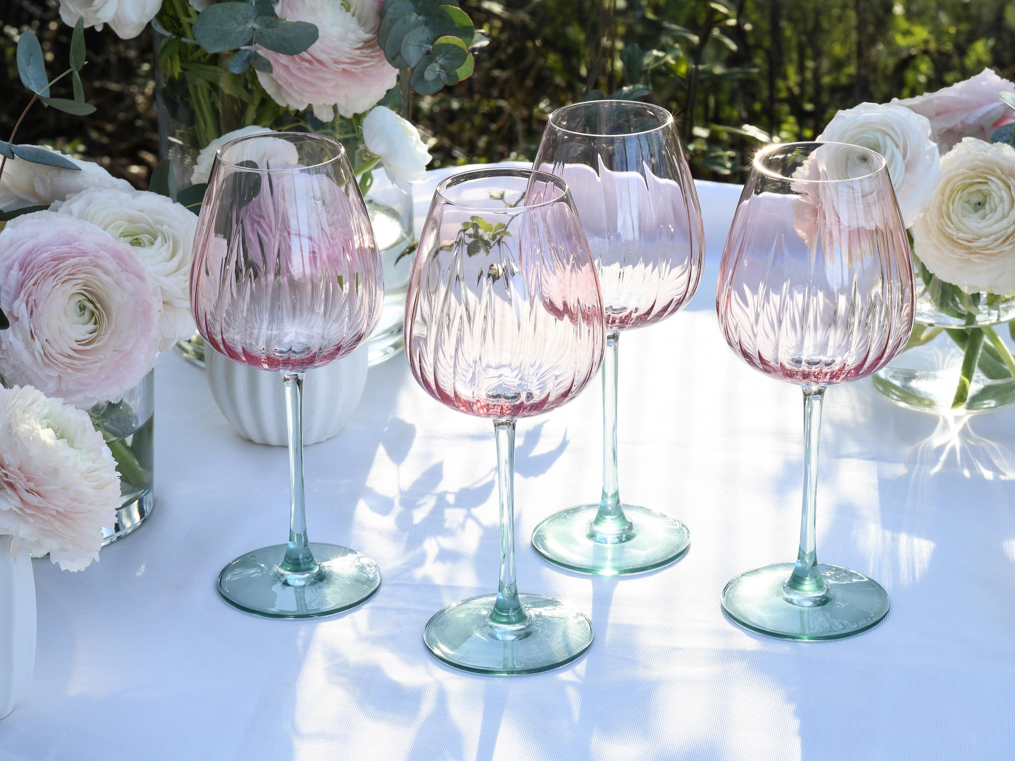 Set Kozarcev Za Vino Spring, 4-Delni - večbarvno, Basics, steklo (470ml) - Creatable