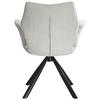 STOL MED ARMSTÖD ANTONIA - beige/svart, Modern, metall/textil (45/88/62cm) - Mömax