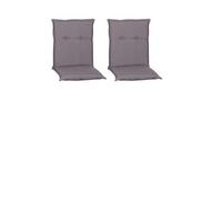 Niedriglehner Auflagen Tanana 2er-Set ca.98x45x8cm Grau - Grau, Basics, Textil (98/46/8cm) - Gardenson