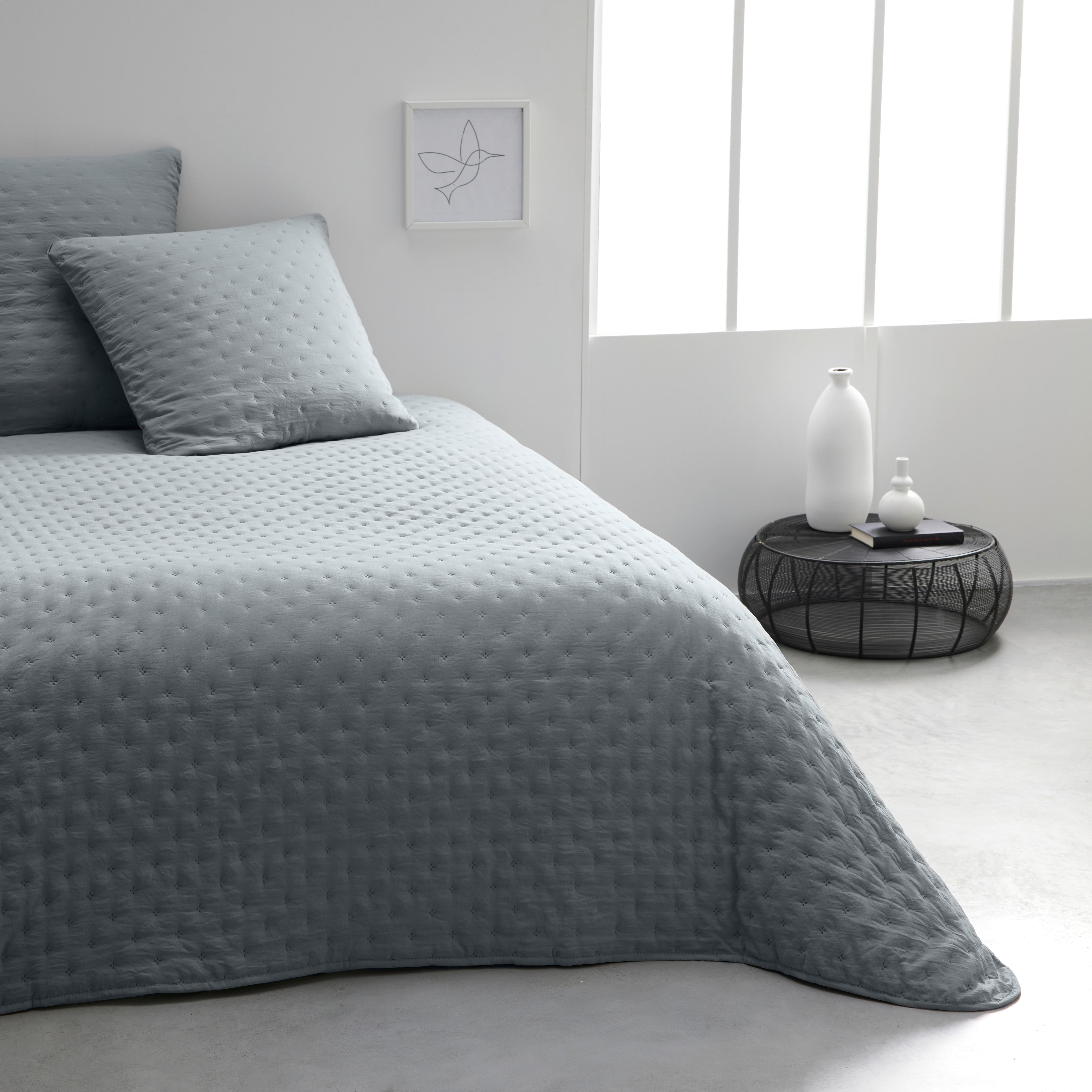 Ágytakaró Szürke - szürke, textil (220/240cm)