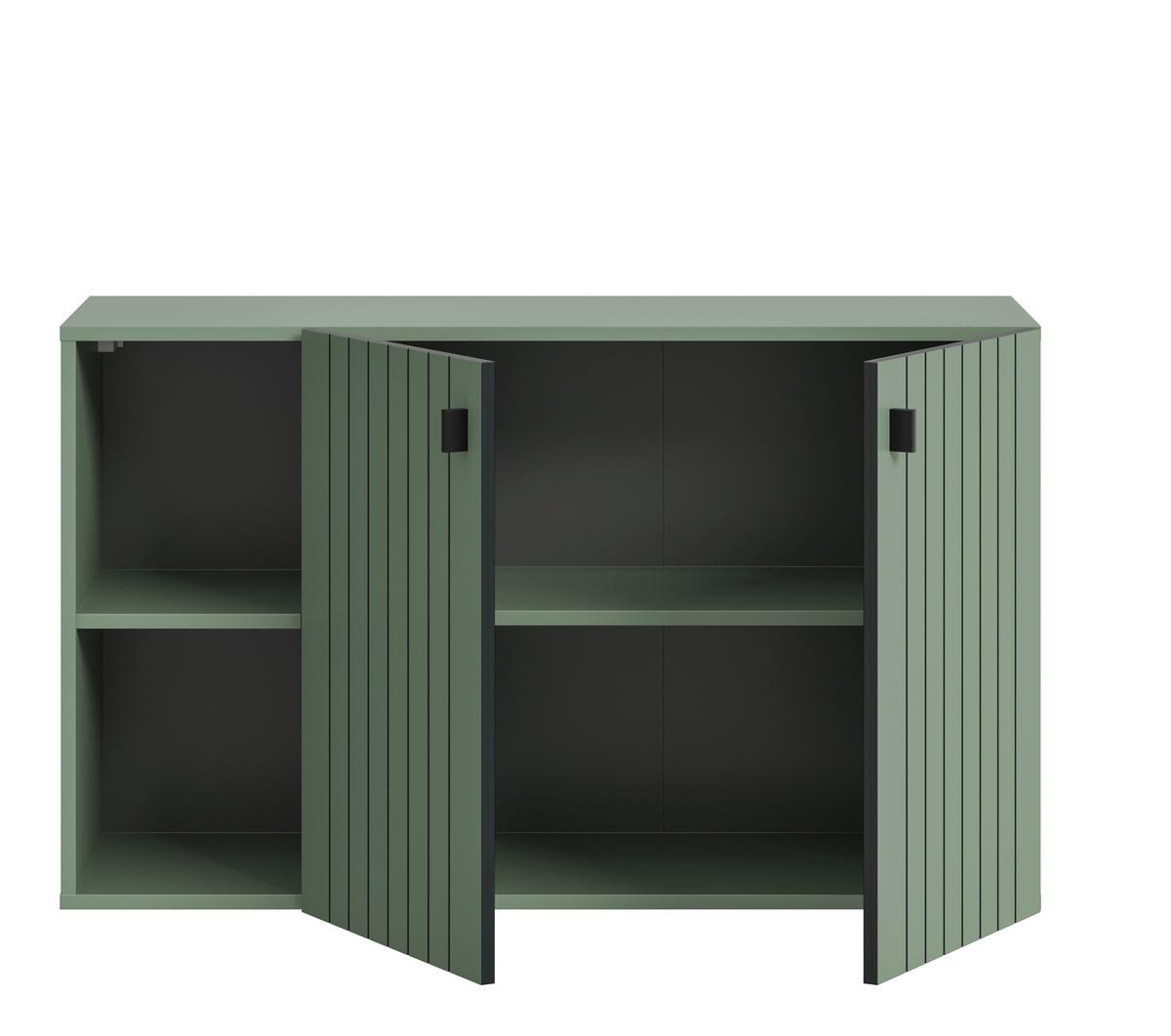 Omara Za Čevlje Station, Sivozelena - črna/sivozelena, Design, kovina/umetna masa (106/63/37cm) - MID.YOU