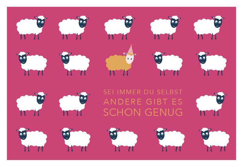 Glückwunschkarte Kupfergold aus Papier - Multicolor, Basics, Papier (24/17,5cm)