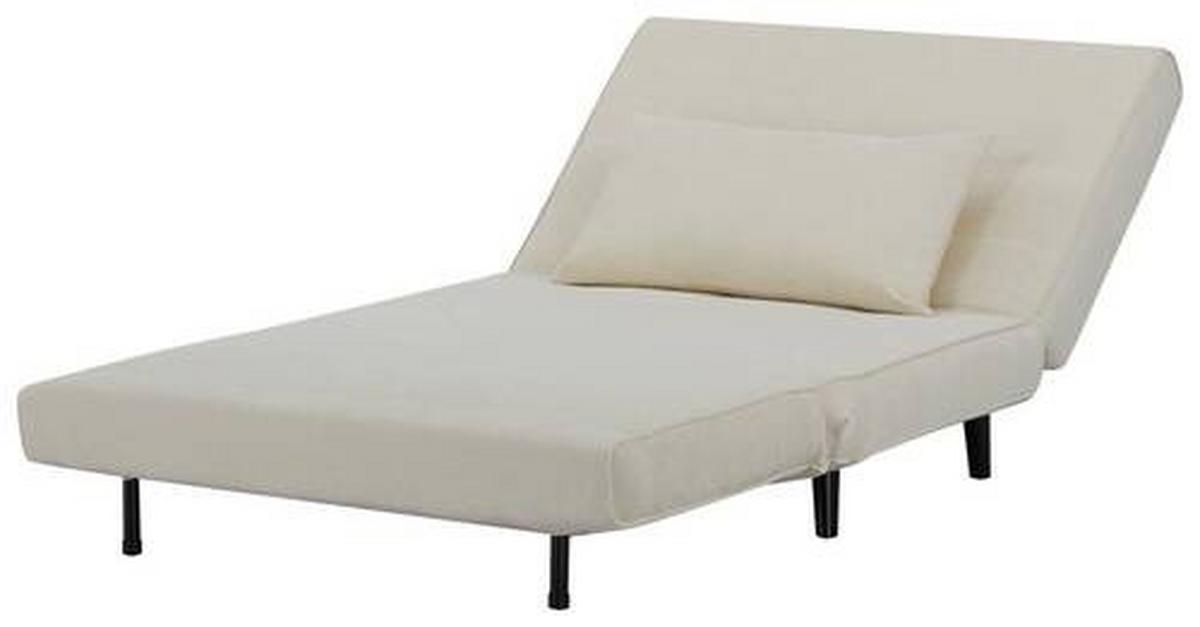 Fotelj S Funkcijo Ležišča Night 100 - črna/bež, Moderno, tekstil/les (101/81/90cm) - Mömax