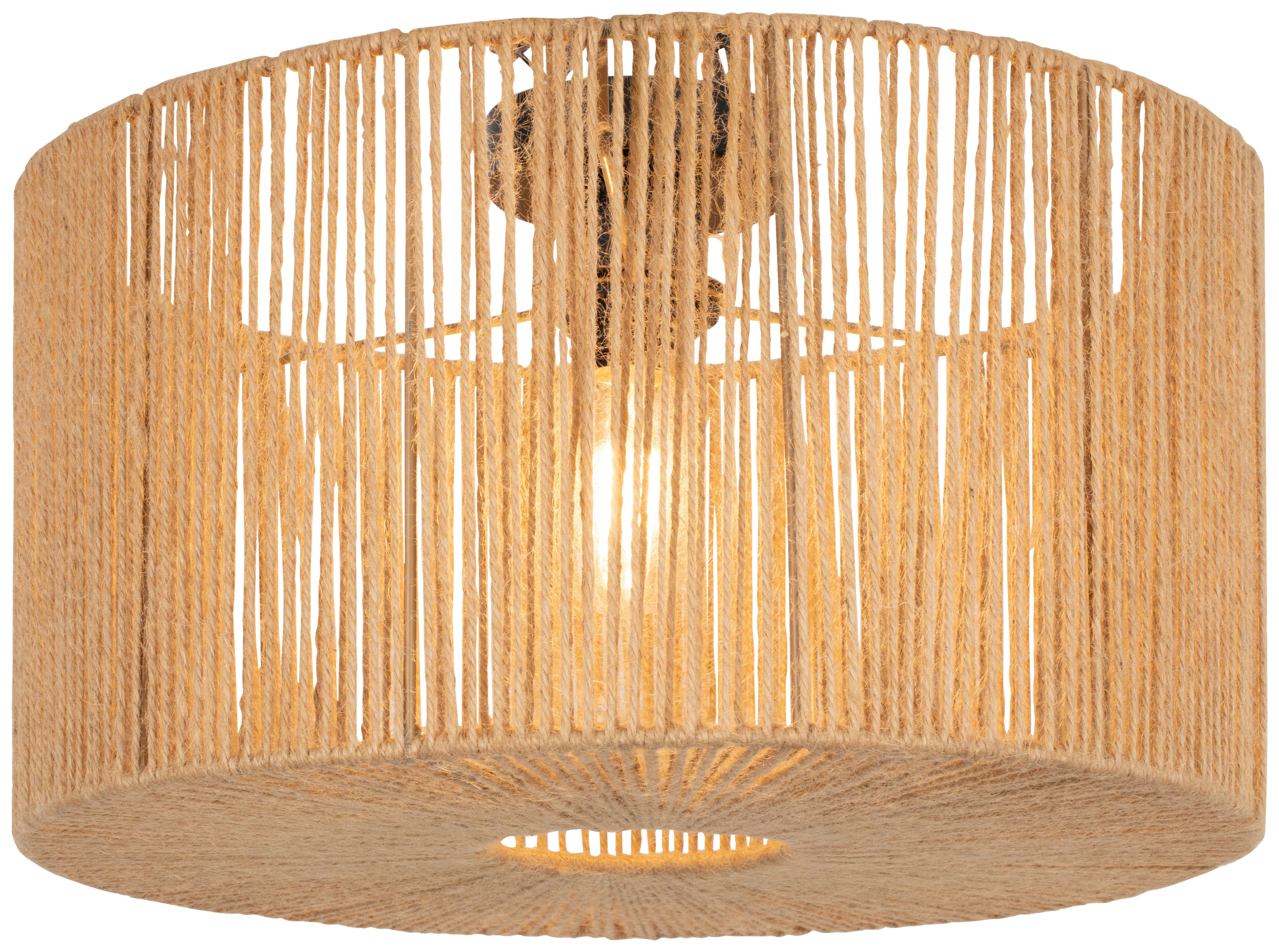 LAMPA WISZĄCA KALANI - kolor naturalny, Design, metal/tkanina (40/24.5cm) - Collet's Monde