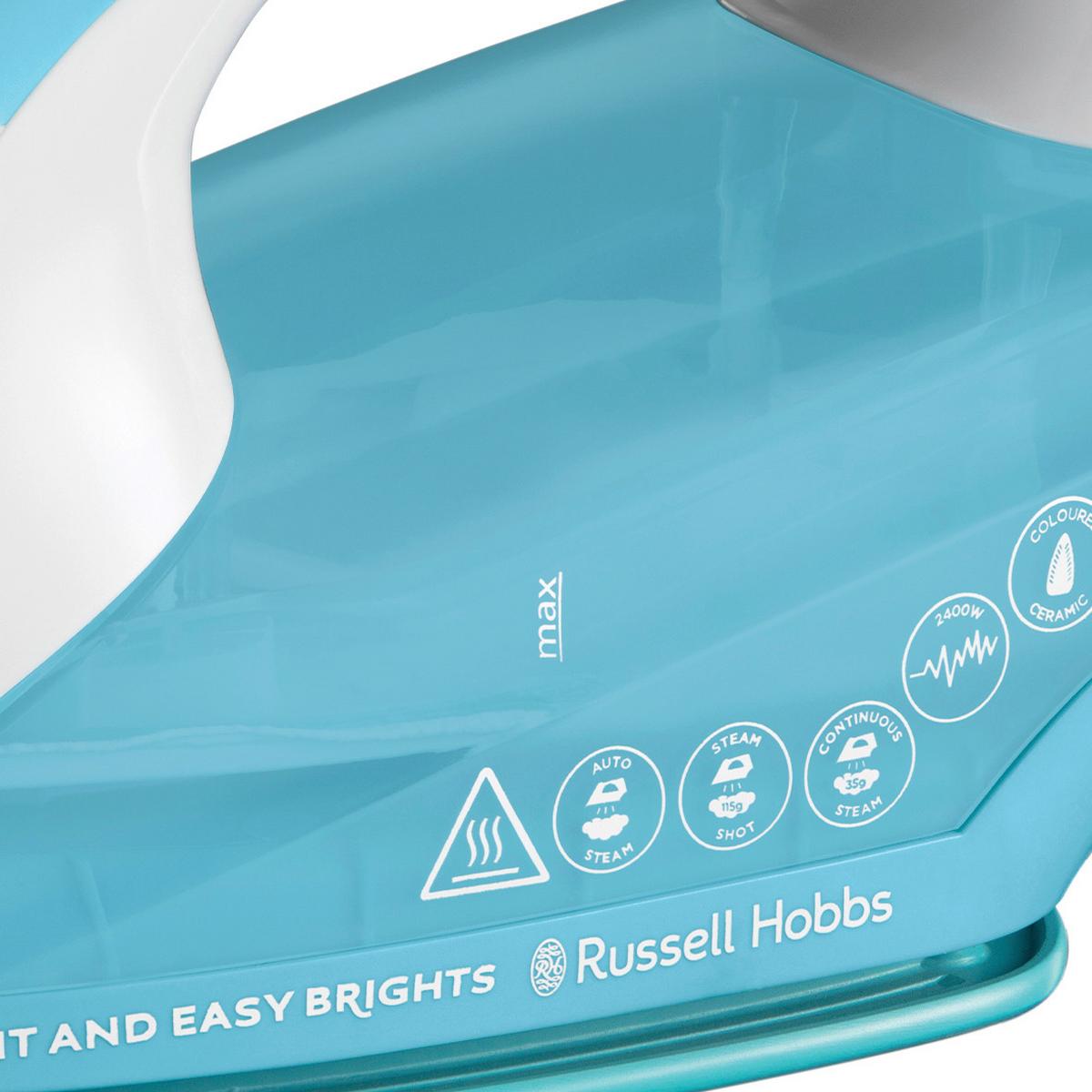 Gőzölős Vasaló Russell Hobbs - világoskék/fehér, műanyag/kerámia - Russel Hobbs