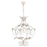 Hängeleuchte Contessa Weiß max. 22 Watt - Weiß, KONVENTIONELL, Metall (45/45/105cm)