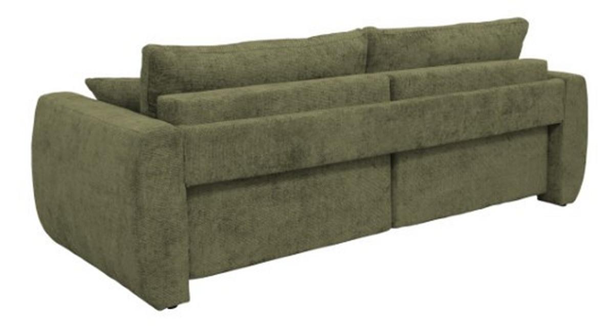 Canapea extensibila BALI - măsliniu/gri, Modern, lemn/textil (245/74-90/104cm) - Luca Bessoni