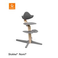 WYSOKIE KRZESŁO 626503 NOMI - kolor naturalny/szary, Basics, drewno (52/83,50/59cm) - Stokke