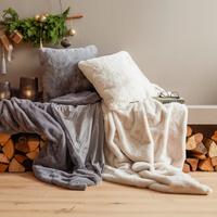 Puha Takaró Teddy - szürke, Modern, textil (130/170cm) - Moderano