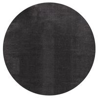 Fellteppich Relax Schwarz ca. 200x200cm - Schwarz, KONVENTIONELL, Textil (200cm)