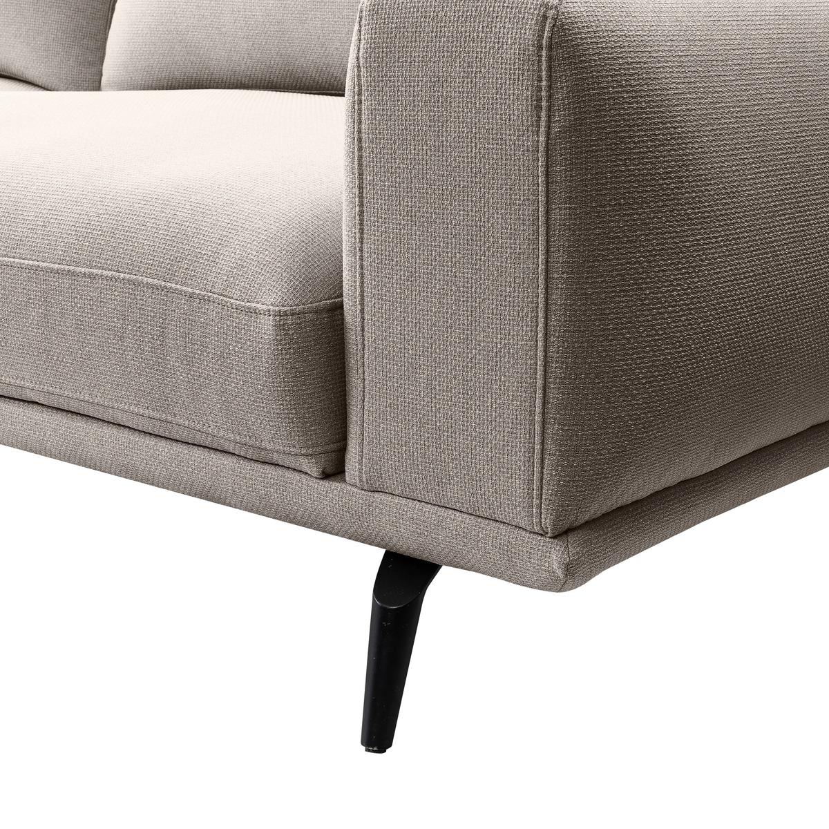 Canapea cu 2 lcouri SELENE - maro deschis, Modern, textil (202/89/115cm) - MID.YOU