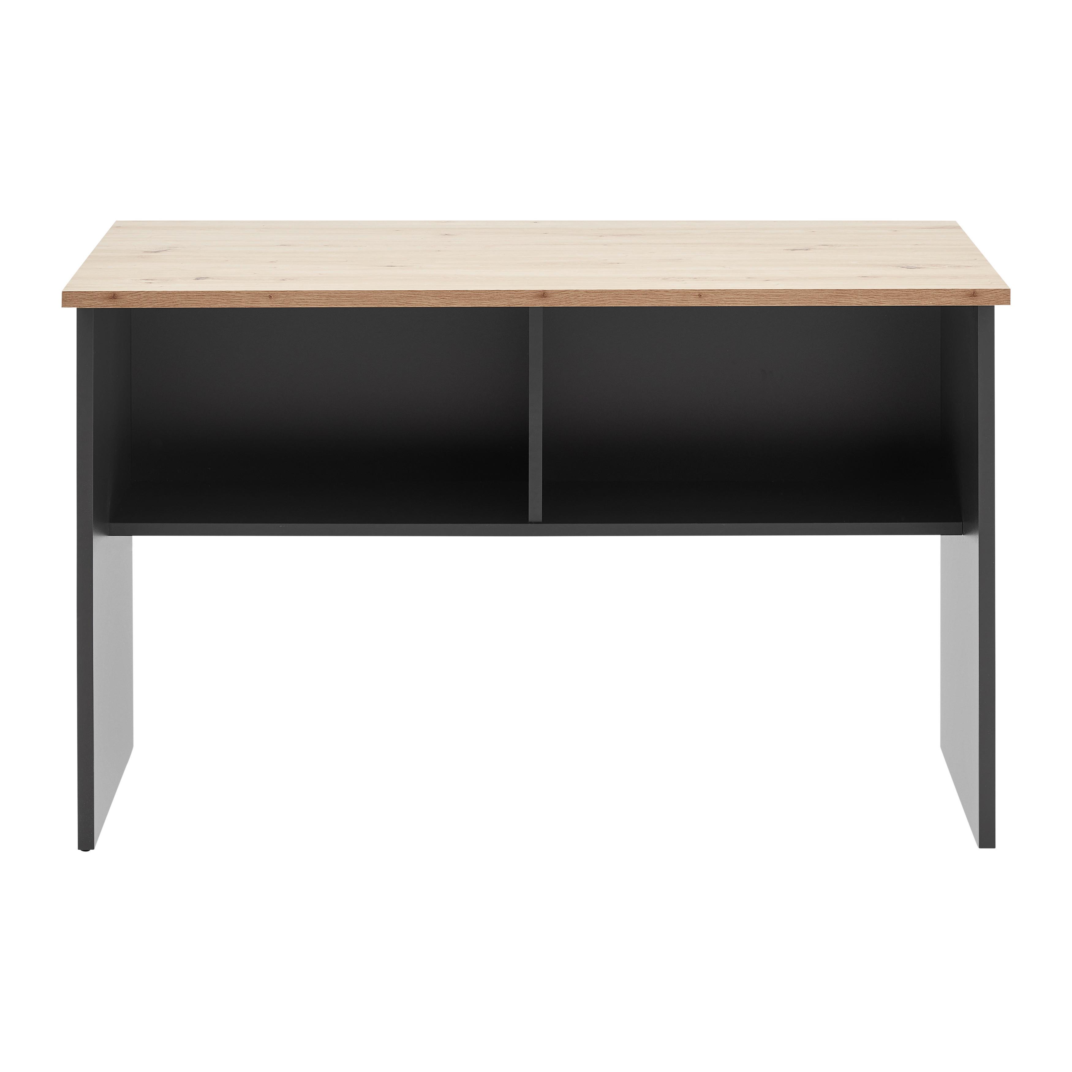 Pisalna Miza Shelf, Barva Hrasta, Antracit - antracit/hrast artisan, Moderno, leseni material (120/76/68cm) - Mömax