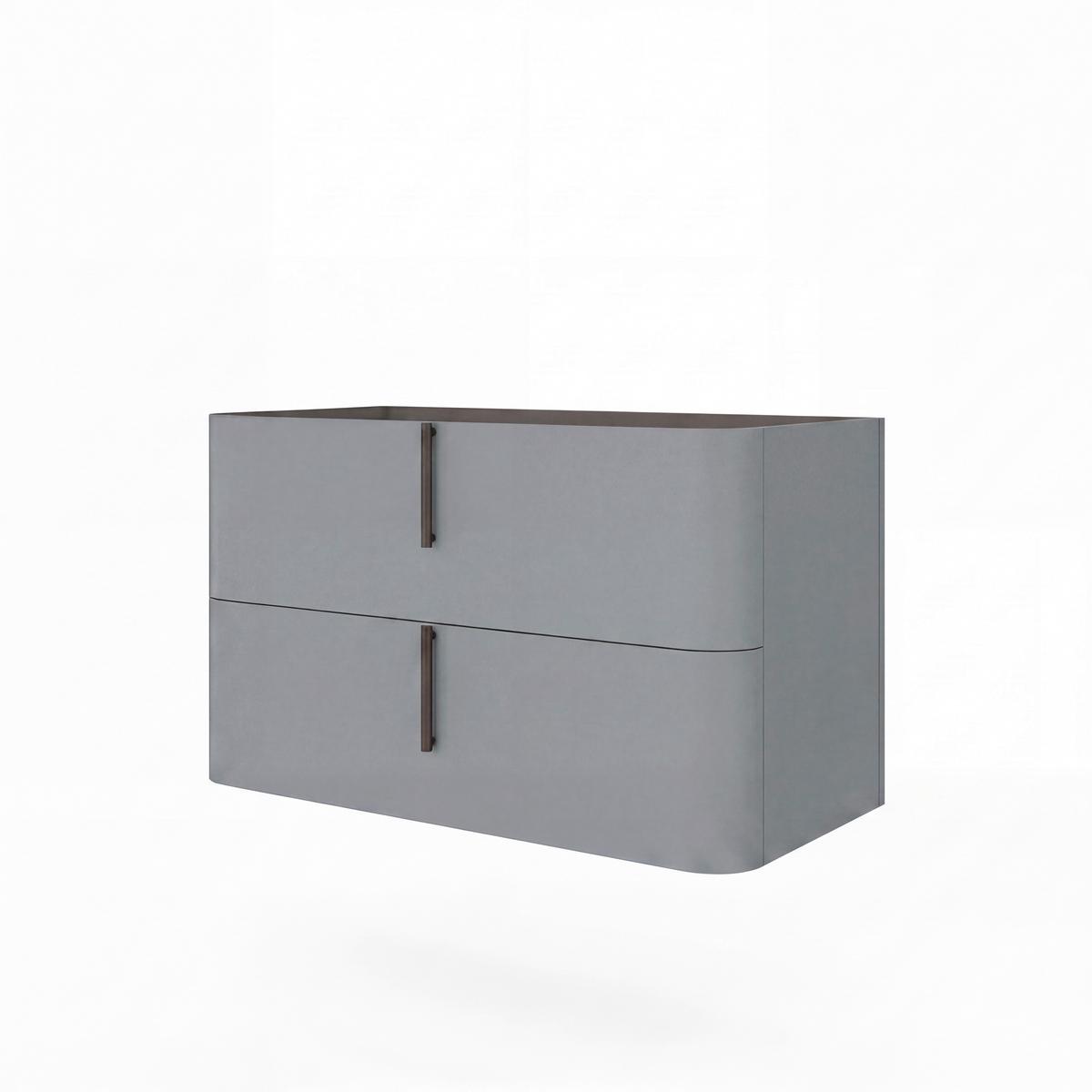 Bază pentru lavoar Lyra - gri lavă/antracit, Modern, material pe bază de lemn (100/51/46cm)