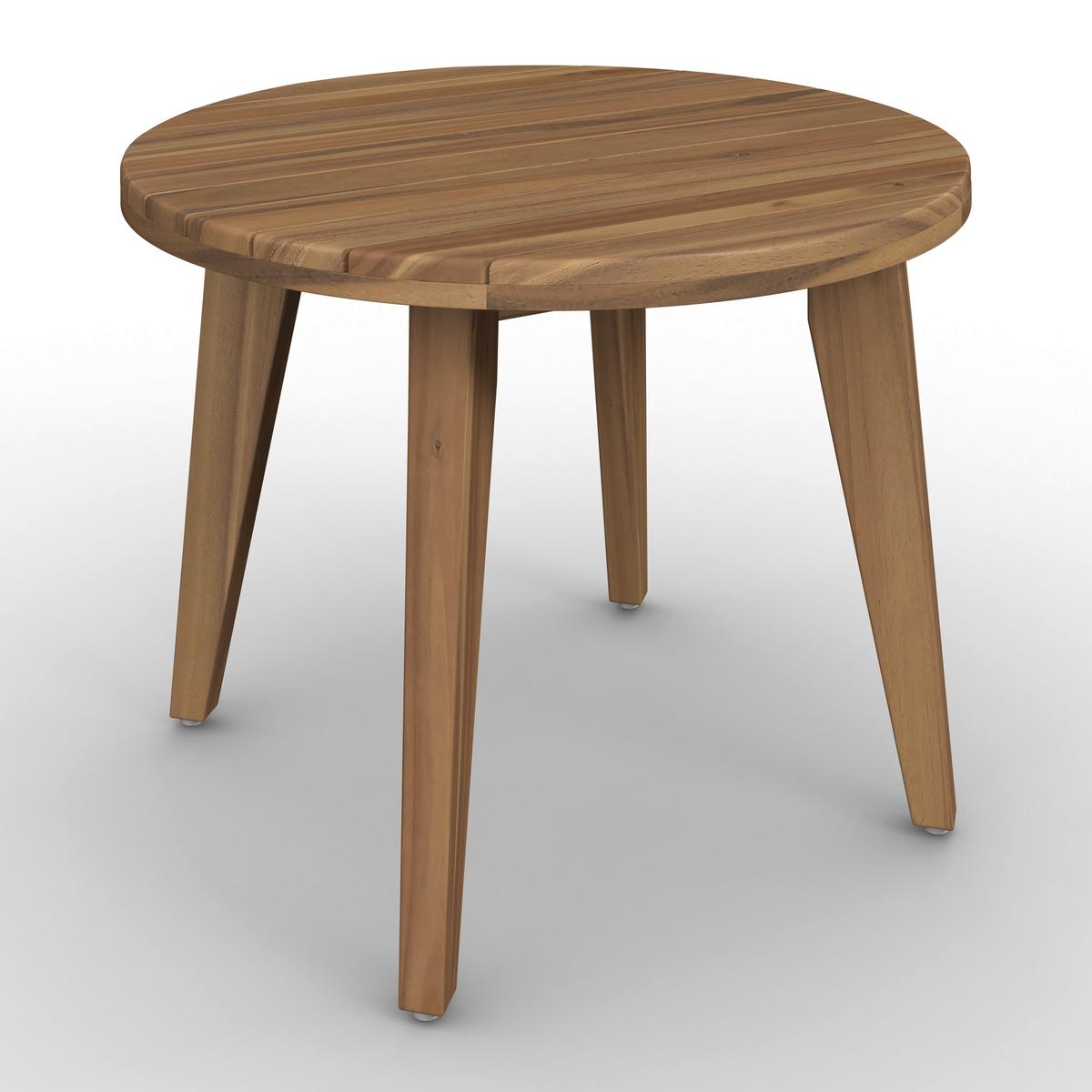 Loungegarnitur Livia Rosa Outdoorstoff/Holz - Naturfarben/Rosa, MODERN, Holz/Textil - Bessagi Garden