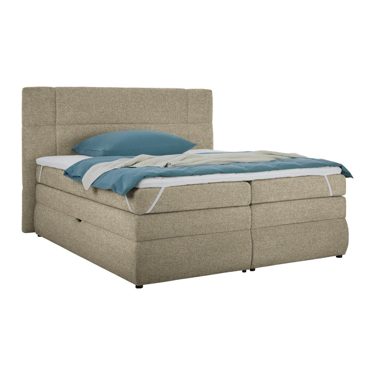 Boxspring Krevet Palace - taupe, Konvencionalno, tekstil/plastika (160/200cm) - Premium Living