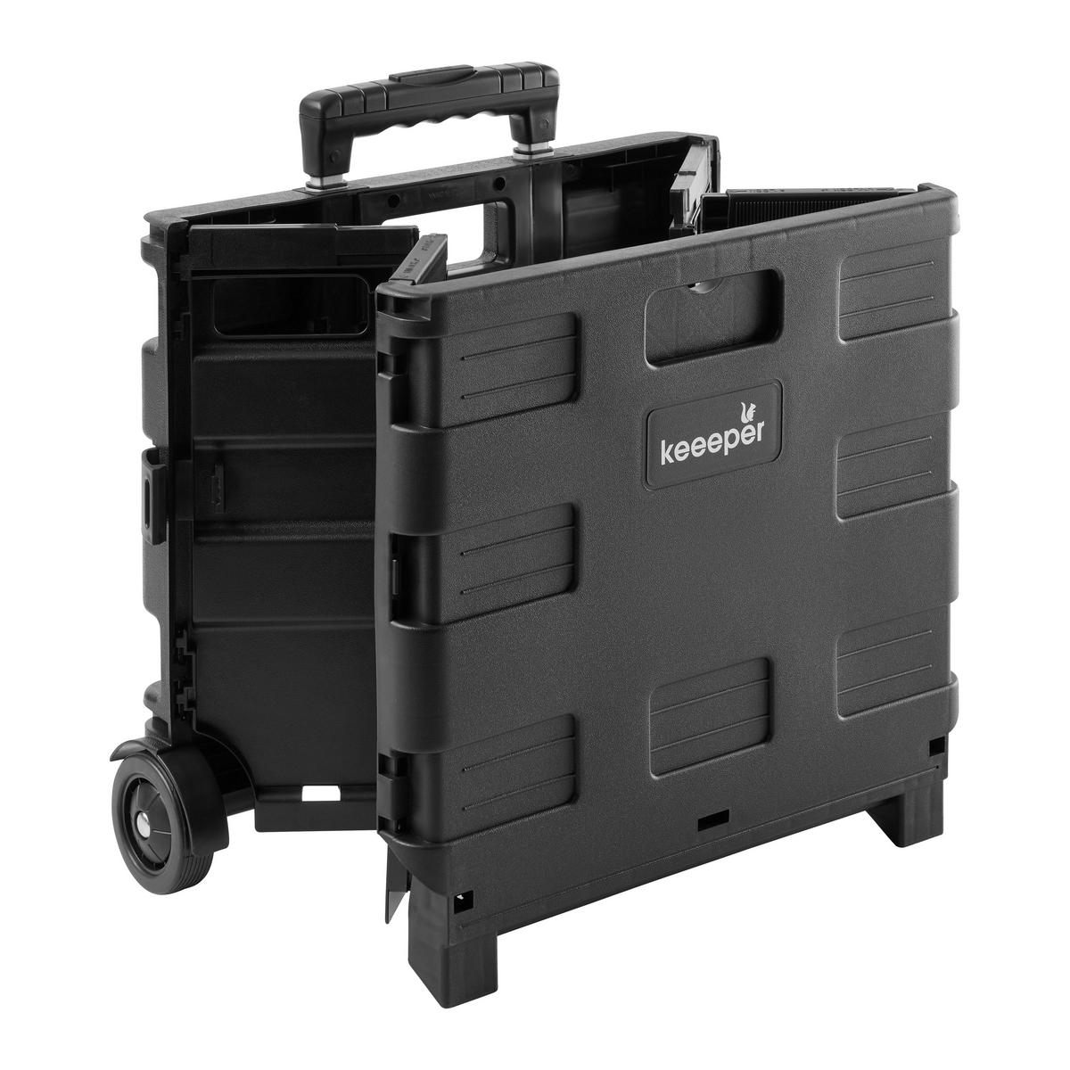 Einkaufstrolley Olli Schwarz ca. 45l - KONVENTIONELL (38/36/33cm)