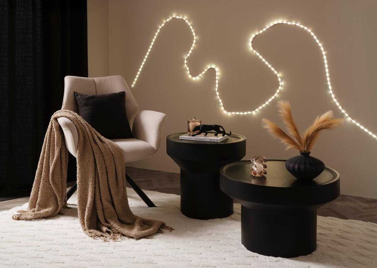 Bandă cu LED Karl - alb/multicolor, Romantik / Landhaus, plastic (500cm) - Mömax