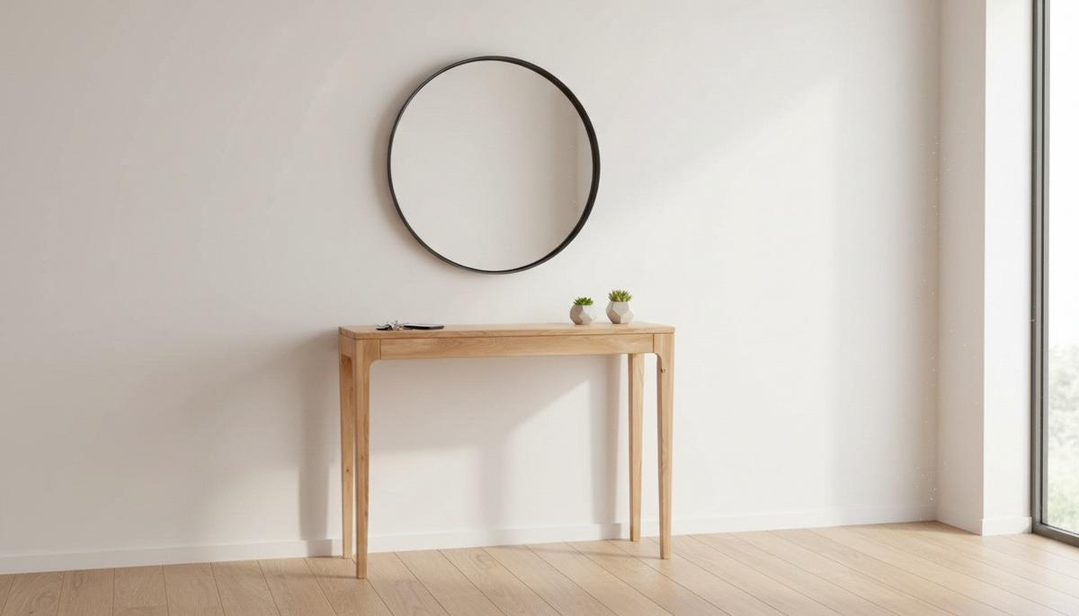 STÓŁ KONSOLA KONA - dąb dziki, Basics, drewno (100/30/80cm)