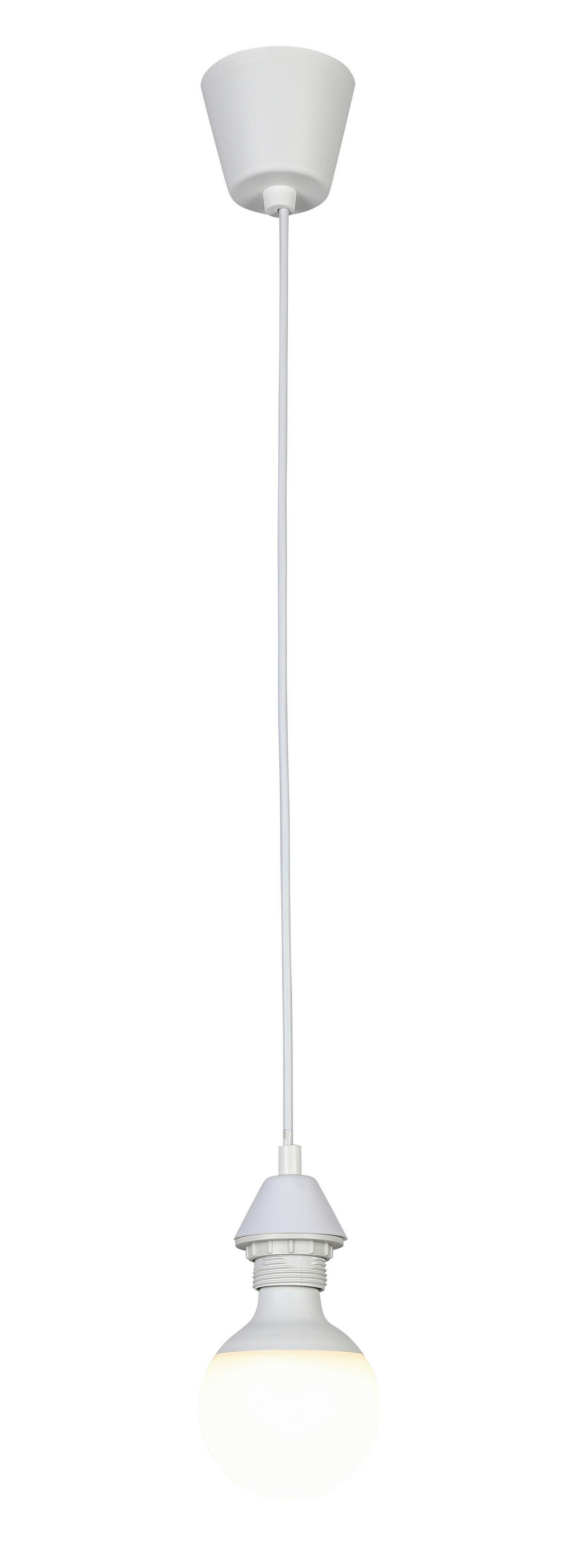 Soclu pentru bec Lori - alb, Konventionell, plastic (7/7/140cm) - Mömax