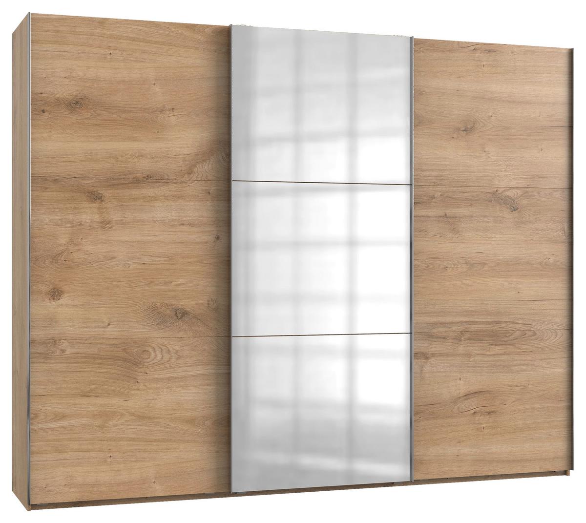 Ormar S Kliznim Vratima Level 36 A - boje hrasta/boje kroma, Moderno, drvni materijal/metal (300/236/65cm) - Modern Living