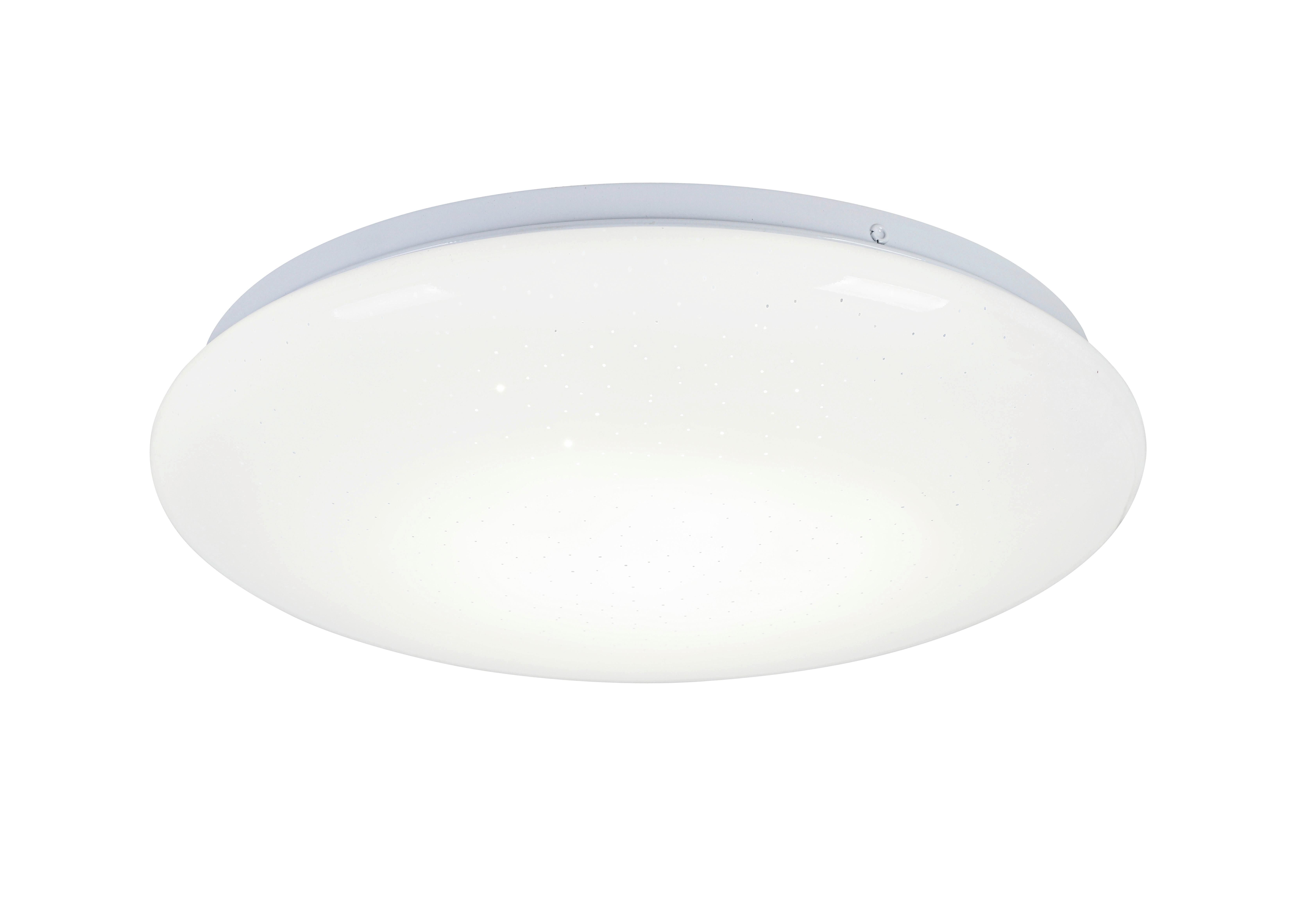 Stropna Led-svetilka Iskri - bela, Moderno, kovina/umetna masa (33/6,5cm) - Mömax