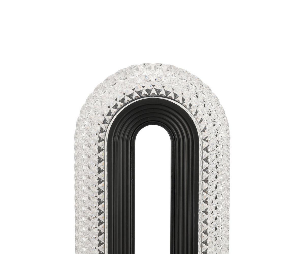 LED-Tischleuchte Hibo Schwarz/Transparent max. 3 W - Transparent/Schwarz, Modern, Kunststoff (12/26/9,8cm) - Modern Living