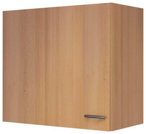 Küchenoberschrank "Nano" , Buche - Edelstahlfarben/Buchefarben, MODERN, Holzwerkstoff/Kunststoff (60/54/32cm) - FlexWell