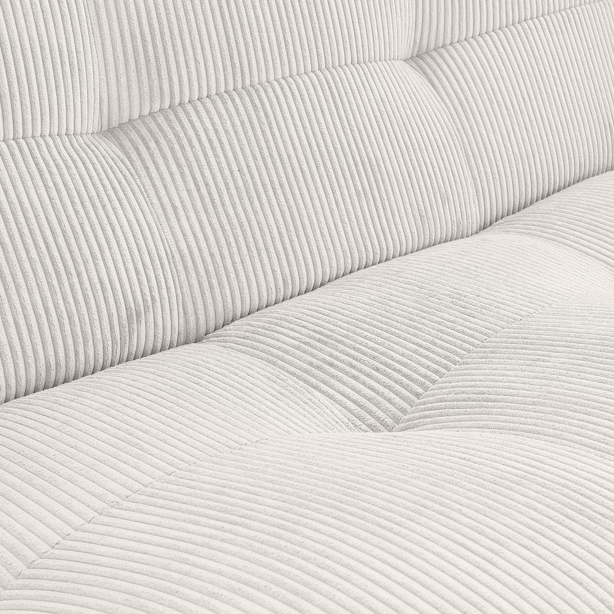 Modul Sofaelement Giselle Weiß - Weiß, Trend, Textil (105/80/112cm) - Livetastic