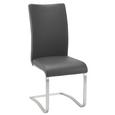 Schwingstuhl Schwarz - Edelstahlfarben/Schwarz, MODERN, Textil/Metall (52/103/43cm) - Premium Living Schwingstuhl Schwarz - Edelstahlfarben/Schwarz, MODERN, Textil/Metall (52/103/43cm) - Premium Living
