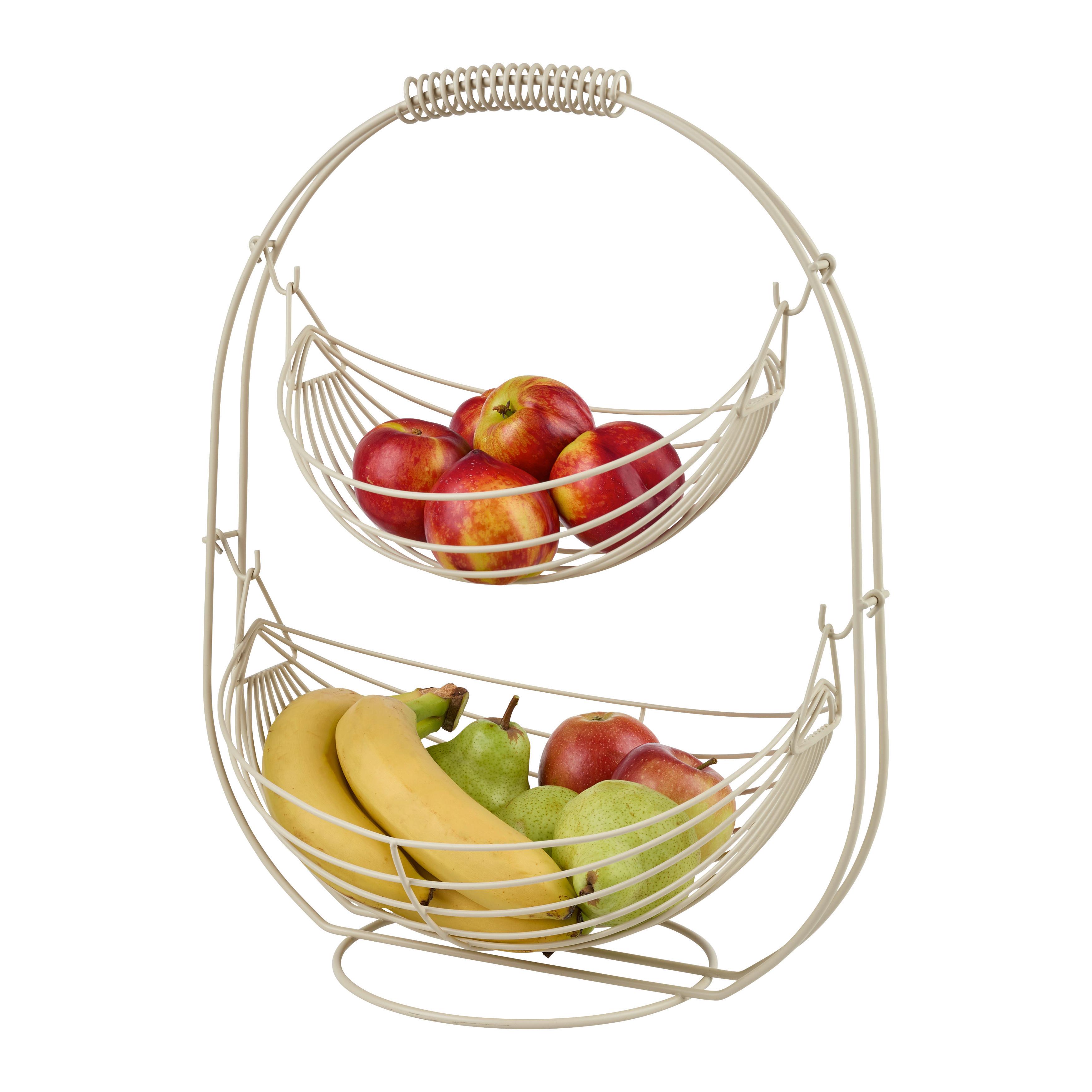 FRUITSCHAAL DIRK - Grijs, Modern, Metaal (35/27/43cm) - Mömax