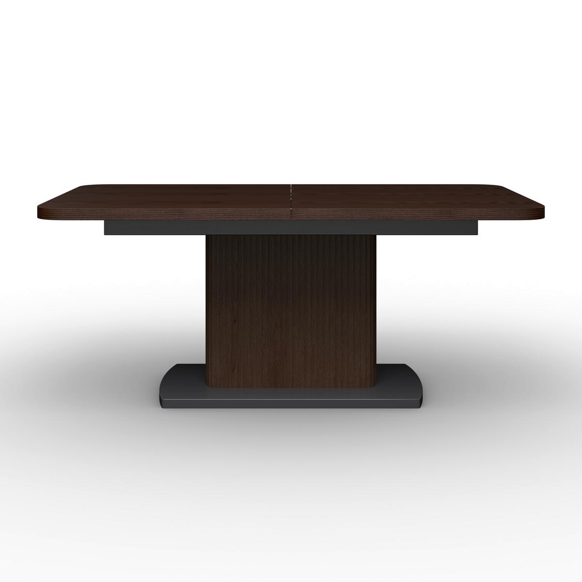 Kihúzható Asztal Diószín Amado - fekete/diószínű, Modern, faalapú anyag/fa (160-200/90/76cm) - Bessagi Home