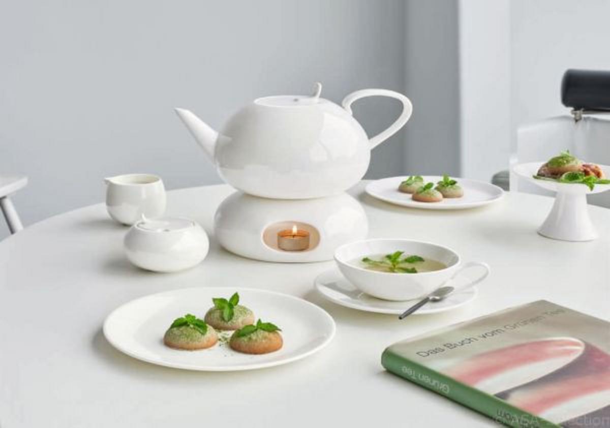 IMBRYK DO HERBATY 2015013 - biały, Basics, ceramika (18,6/11cm) - ASA