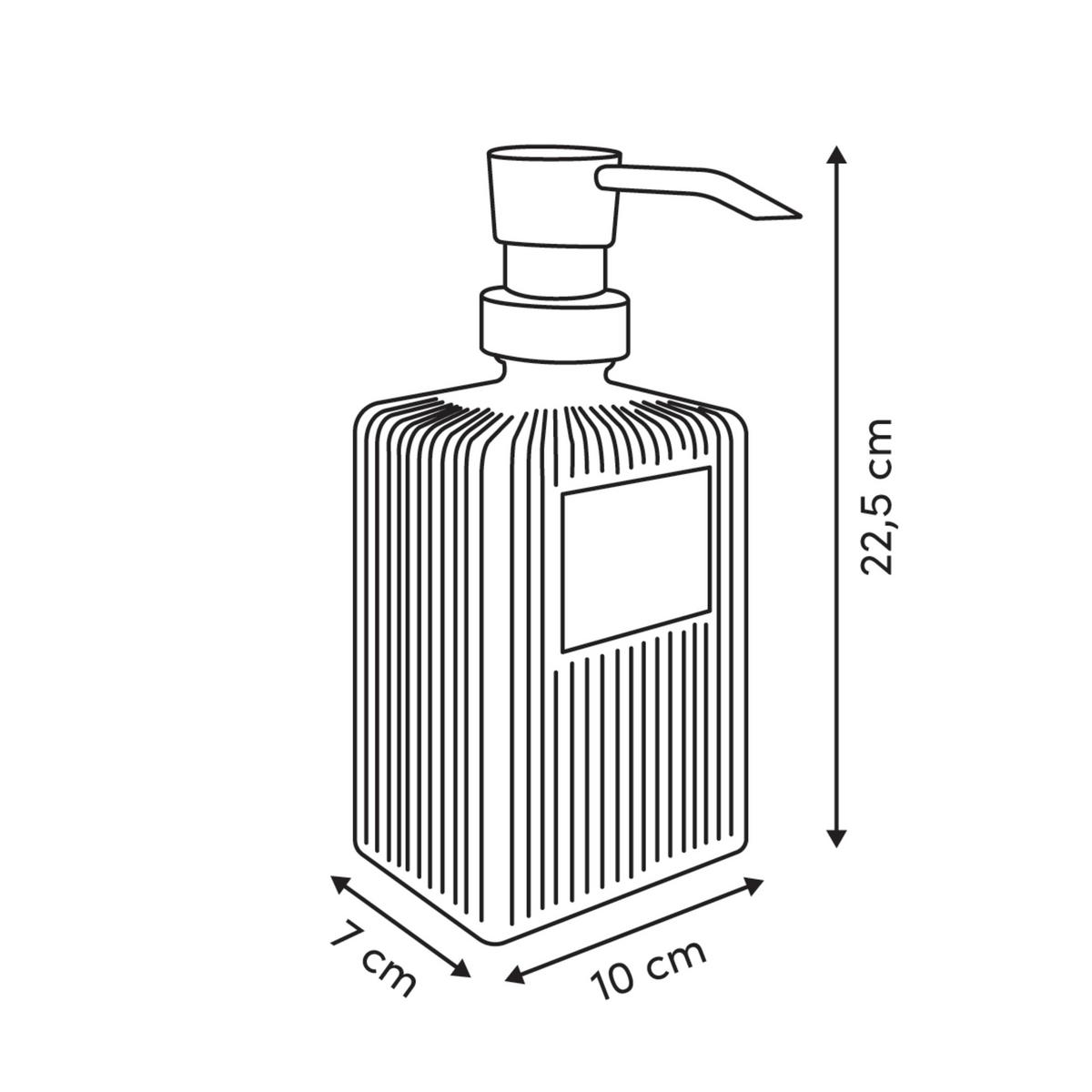 Dozator săpun Sally cca. 750 ml - albastru/transparent, Basics, sticlă (10/7/22,5cm)