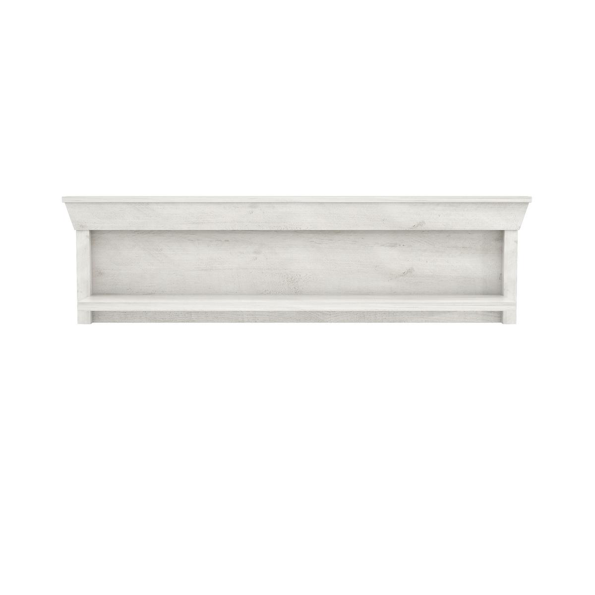 Etajeră de perete KASHMIR - alb, Konventionell, material pe bază de lemn (122,8/33,8/24,5cm) - Premium Living