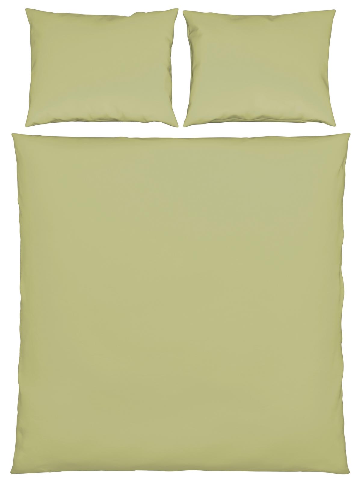 Lenjerie de pat Stone Washed cca. 200x220/2x50x70cm - verde, Romantik / Landhaus, textil (200/220cm) - Modern Living