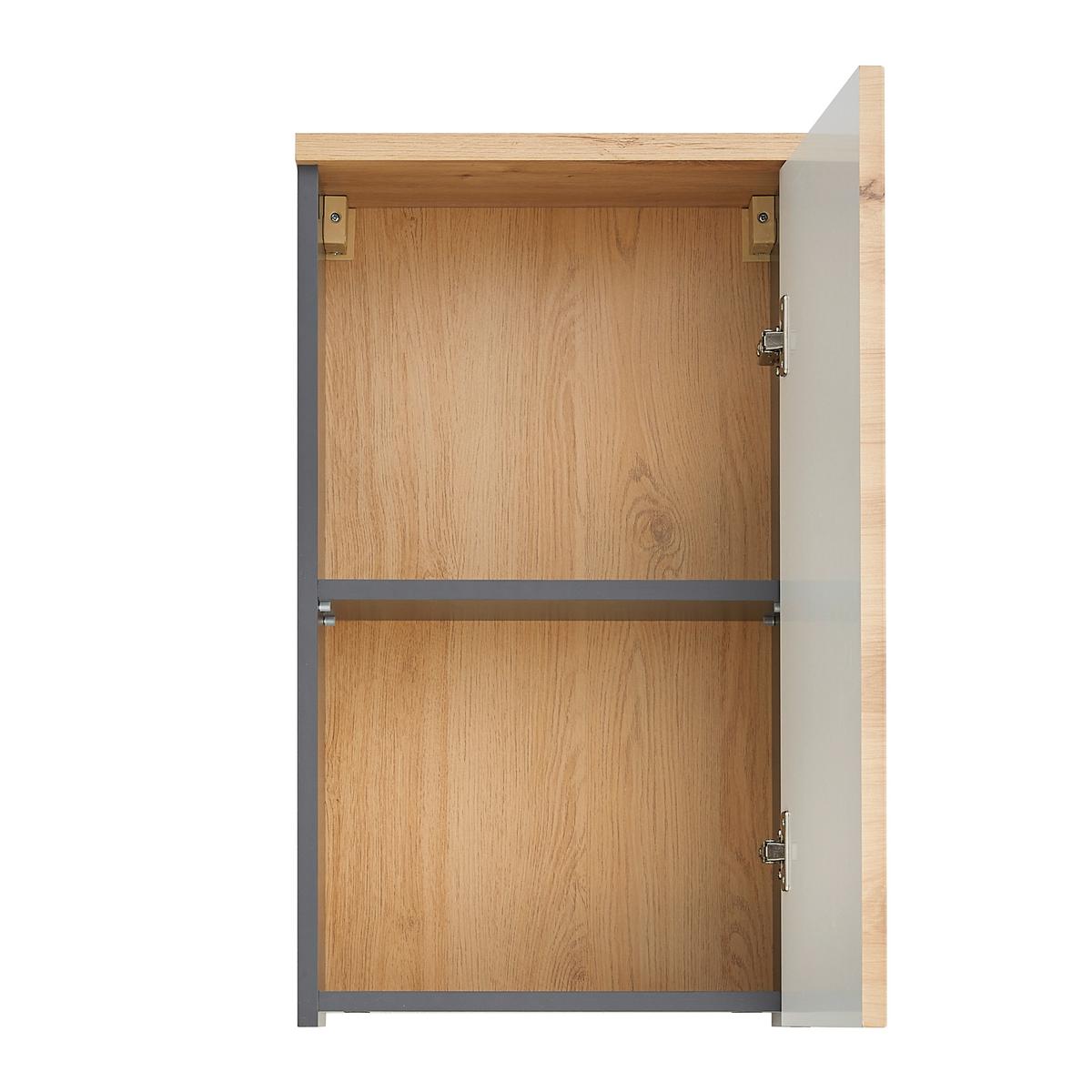 Oberschrank Memphis Grau/Eiche Artisan - Eiche Artisan/Grau, MODERN, Holzwerkstoff (40/70/23cm) - Mömax