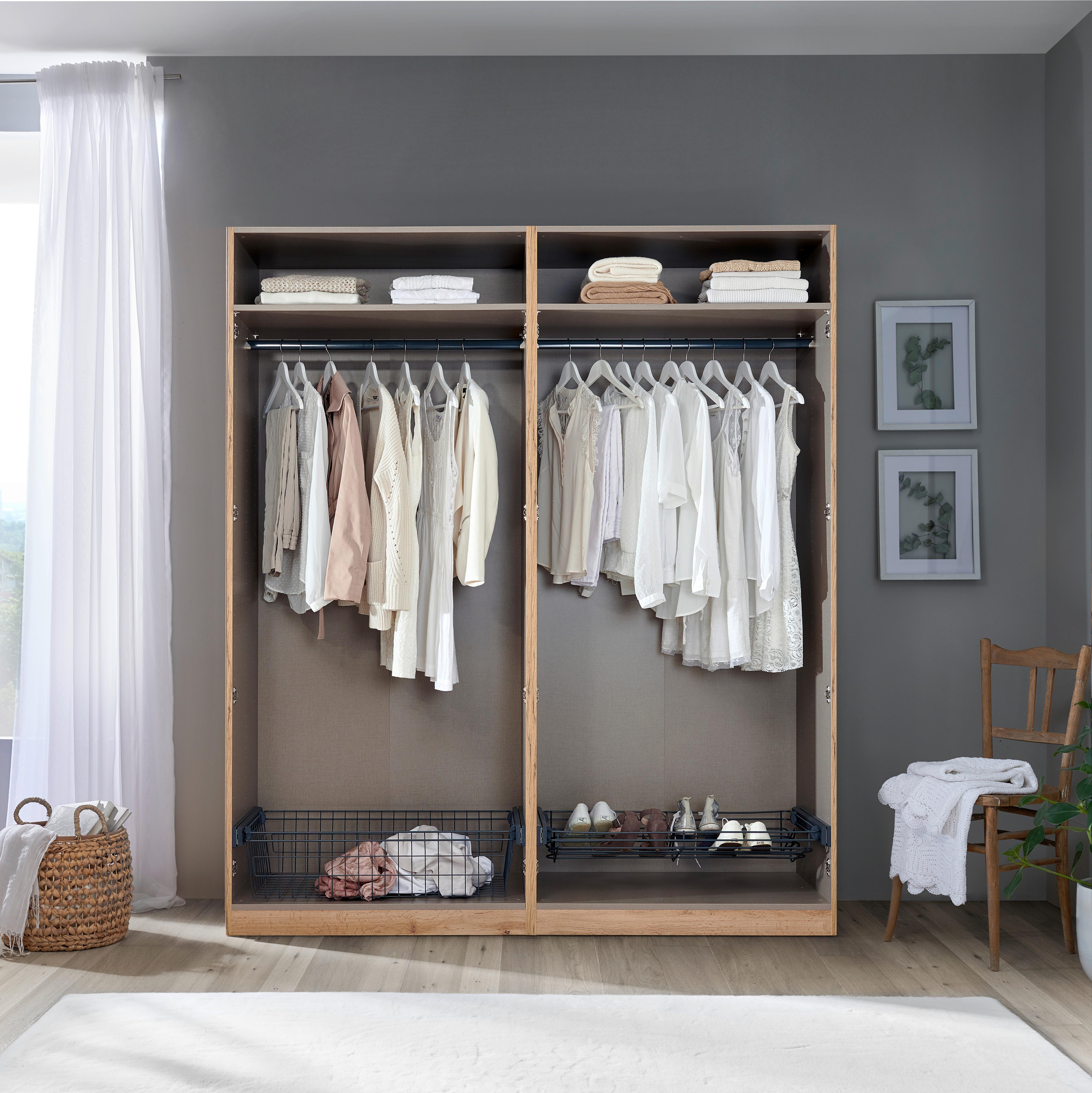 Dulap deschis Unit - alb, Modern, material pe bază de lemn (182,2/210/56,5cm) - Ondega