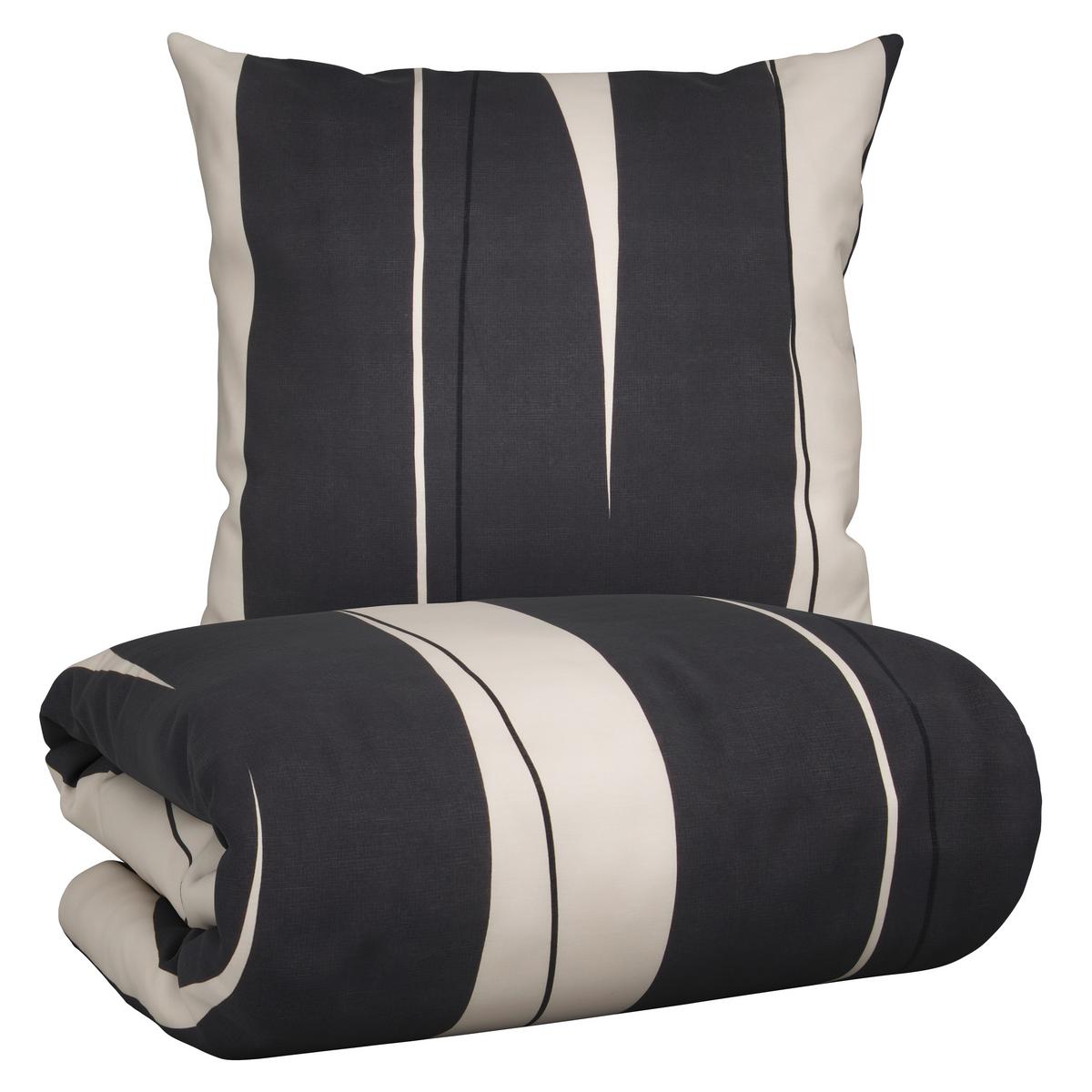 Bettwäsche Abstract XXL Schwarz/Weiß ca. 200x200cm - Schwarz/Weiß, MODERN, Textil (200/200cm) - Modern Living