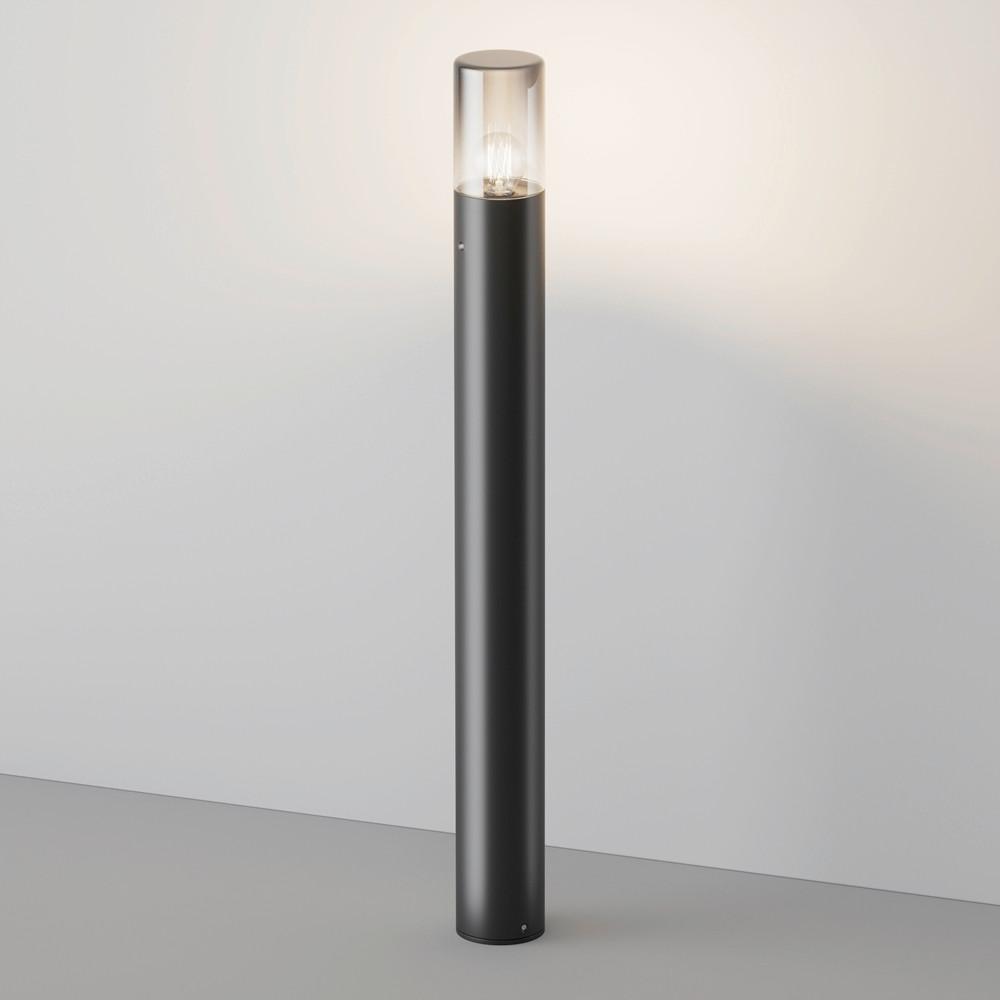 Wegeleuchte Amas Graphitfarben max. 60 Watt - Graphitfarben, MODERN, Glas/Metall (8/80cm) - MAYTONI