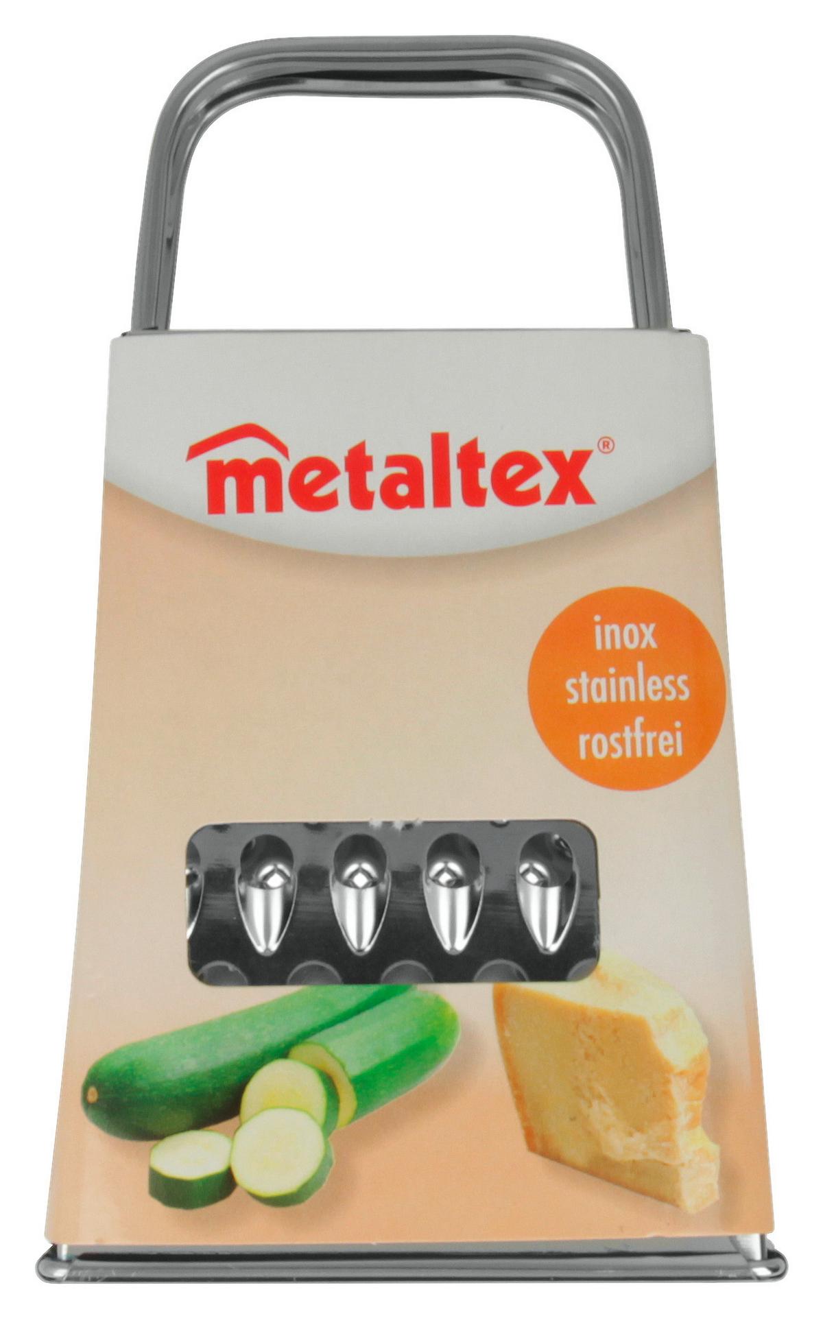 Négyoldalú Reszelő Inox - fém (9/16/7cm) - Metaltex