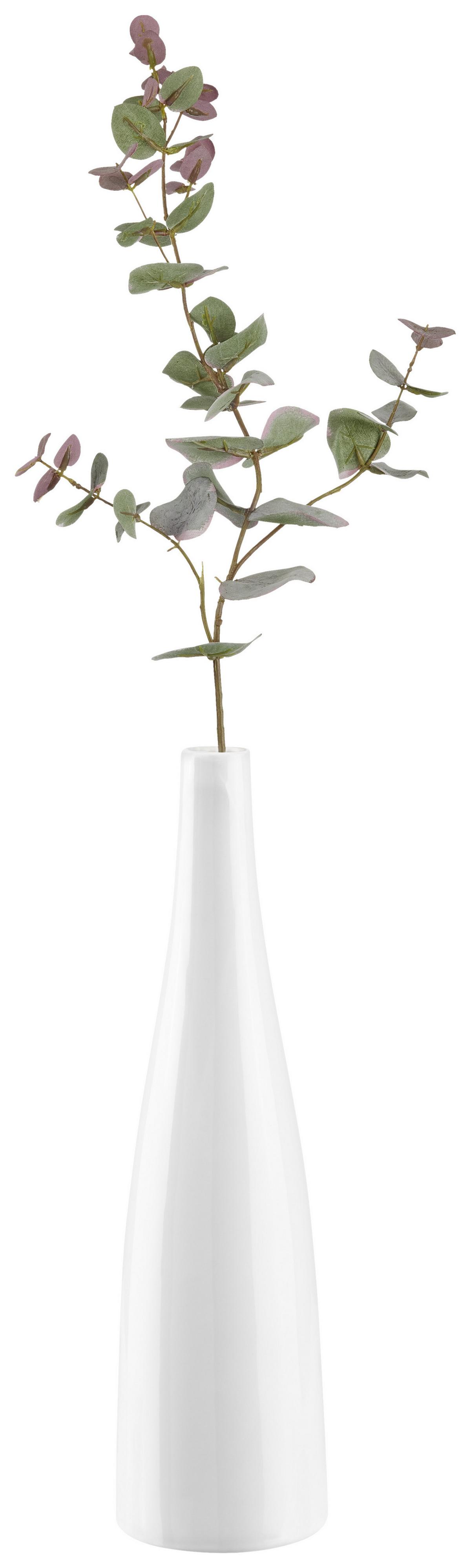 Vase Plancio aus Porzellan in Weiß - Weiß, MODERN, Keramik (10,5/39.6cm) - Modern Living