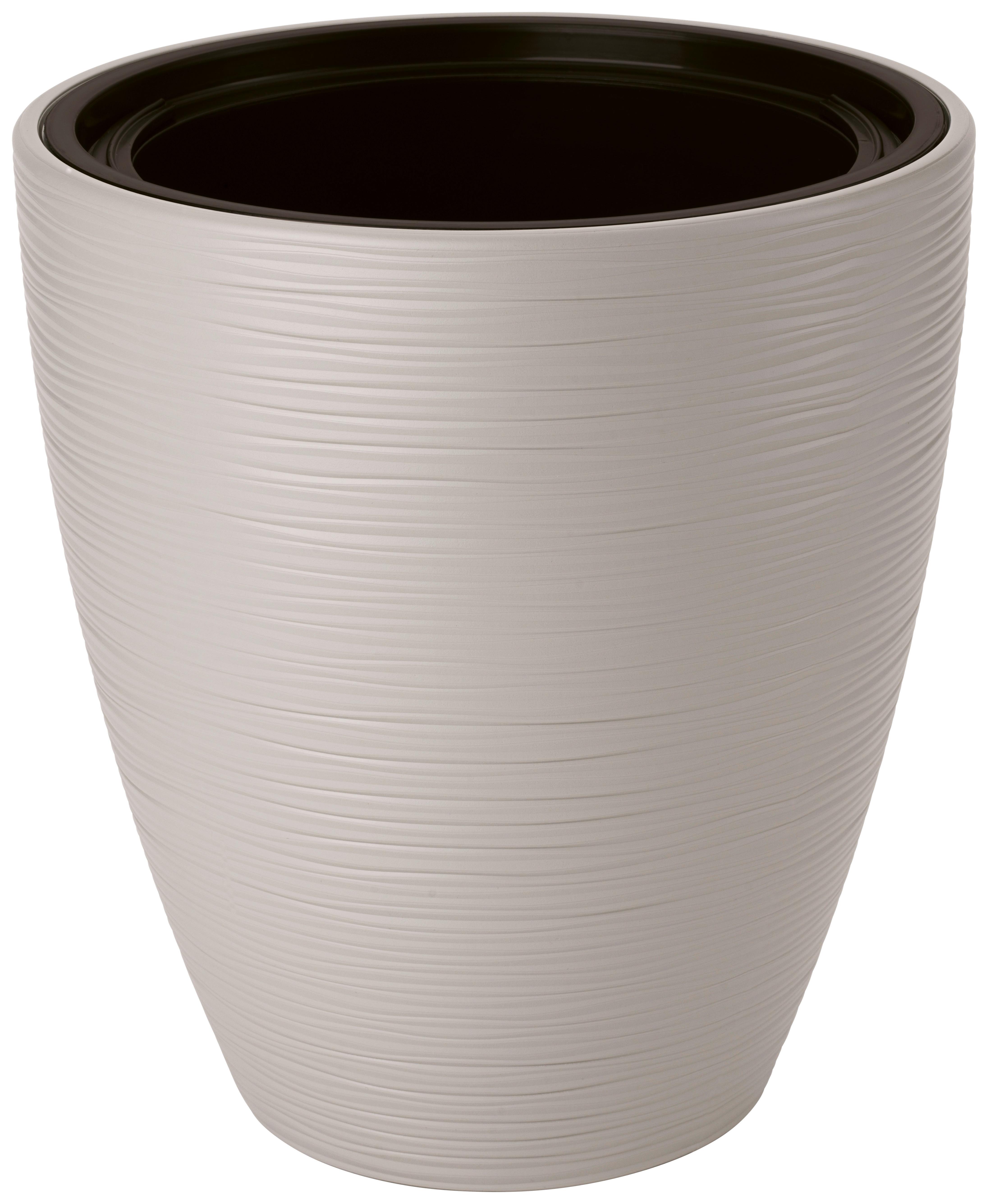 Okrasni Lonček Gubo 30 - svetlo siva, Konvencionalno, umetna masa (29,0/32cm) - Mömax