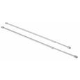 Vitrázsrúd Simple - ezüst színű, műanyag (100-190cm) - MÖMAX modern living