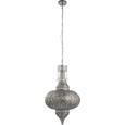 Hängeleuchte Sarala - Silberfarben, MODERN, Metall (42/170cm) - MODERN LIVING