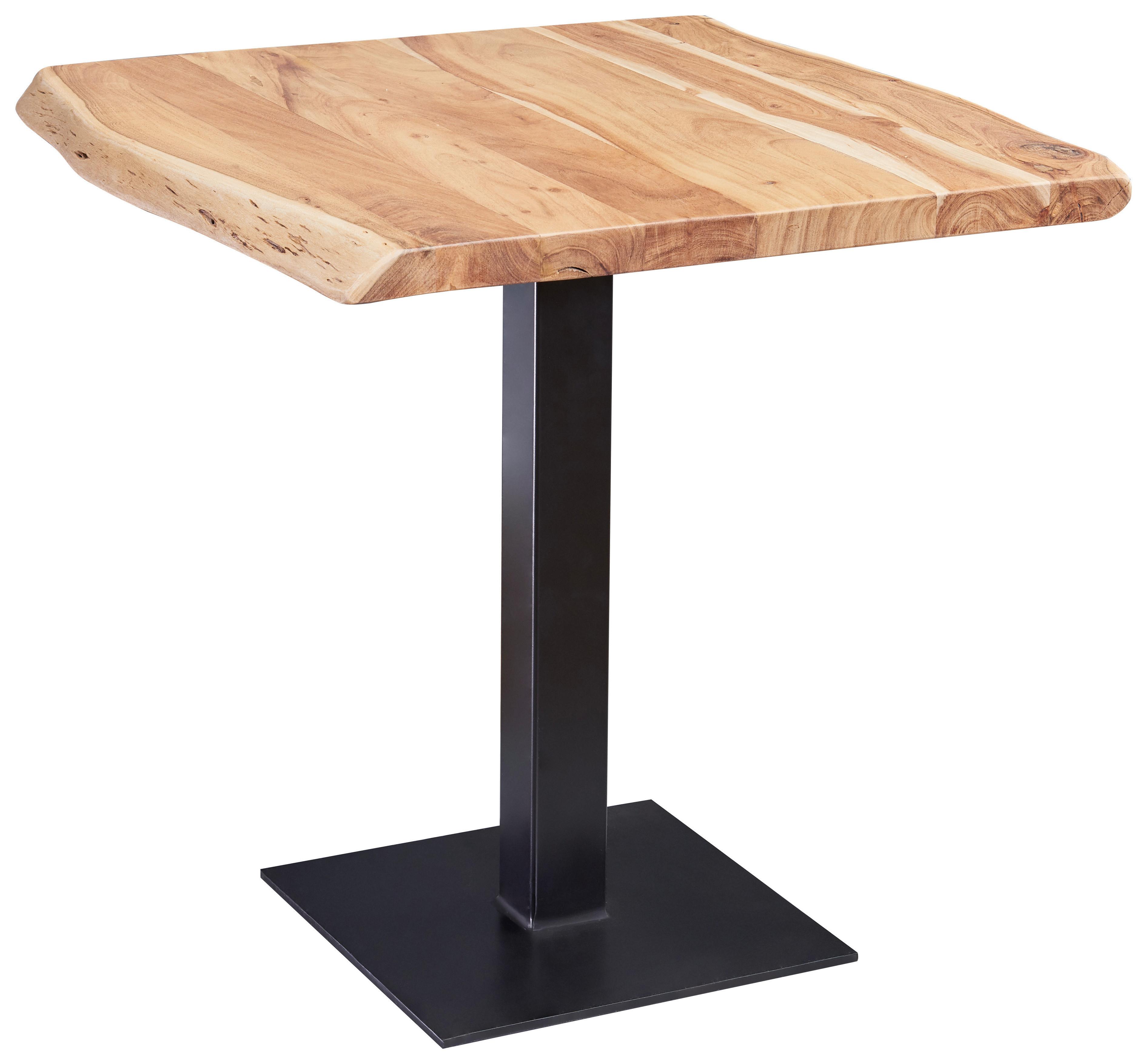 ESSTISCH ESSTISCH - Schwarz/Naturfarben, Modern, Holz/Metall (80/75/75cm) - MID.YOU