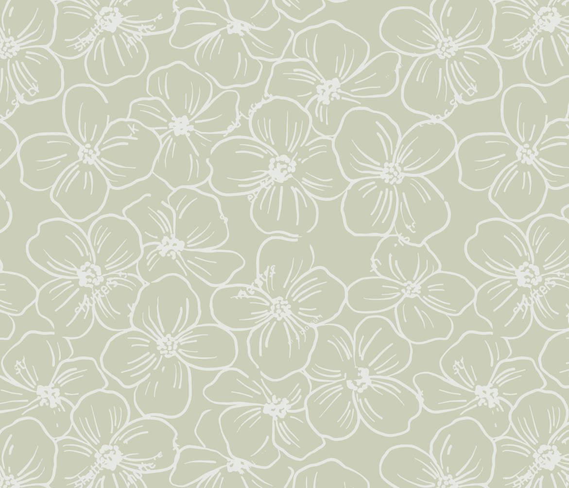 Bettwäscheset Blume - Mintgrün, Konventionell, Textil (160/210cm) - Mömax