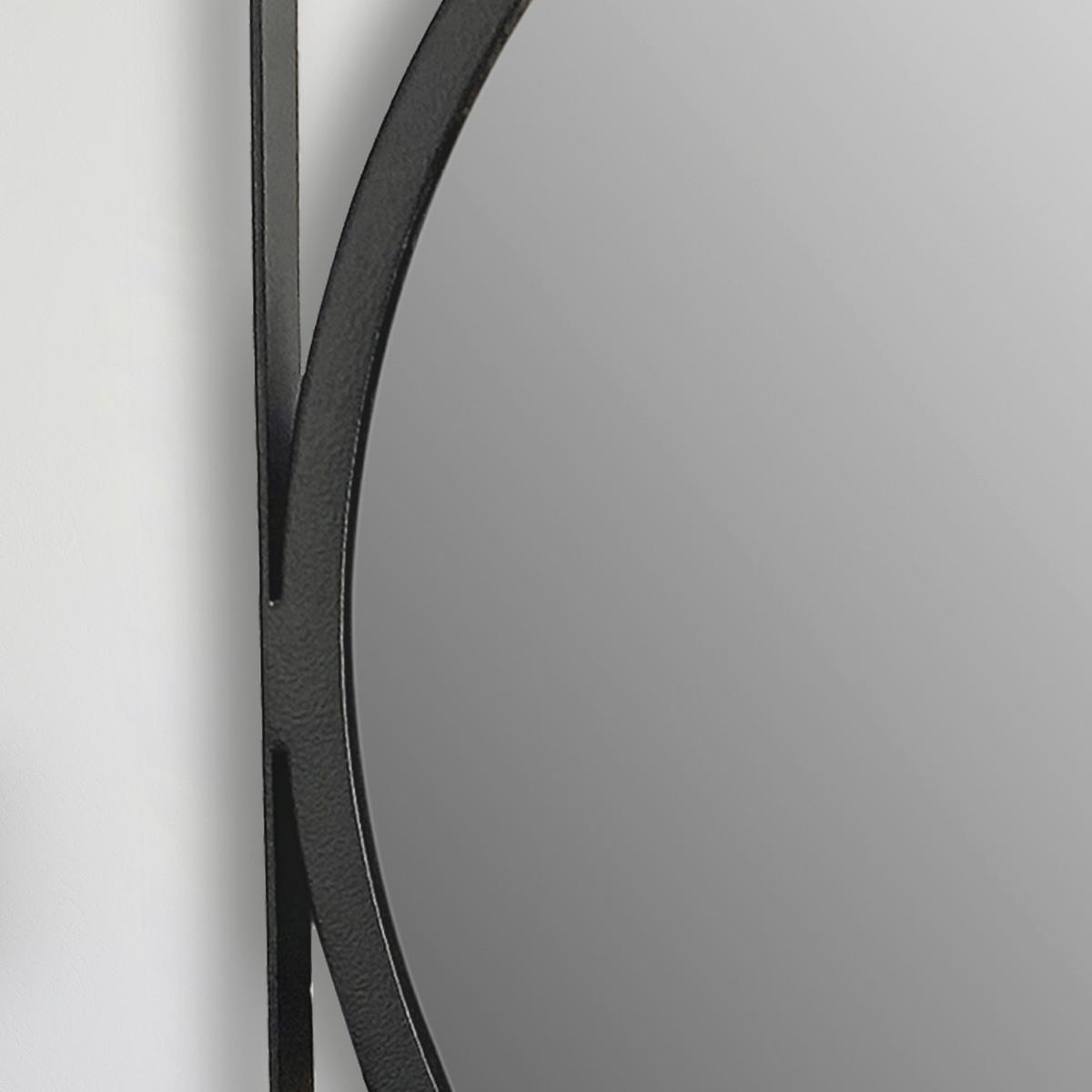 WANDSPIEGEL WL7.100 - Schwarz, Design, Glas/Metall (54/54/2,5cm) - MID.YOU